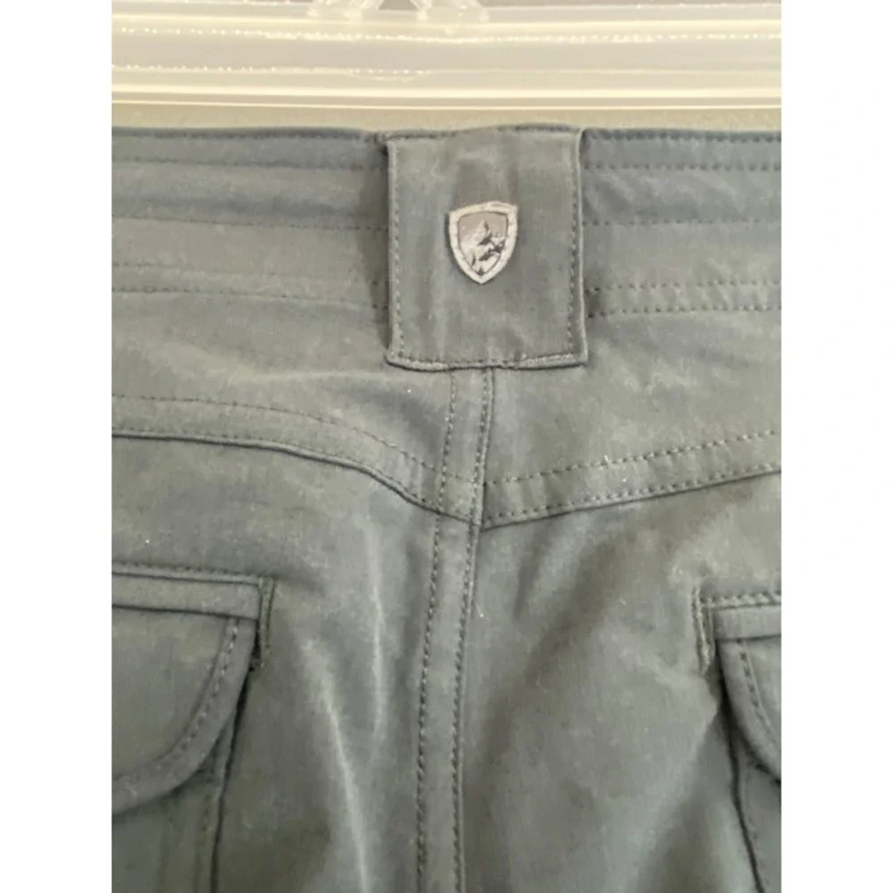KUHL Womens 12 Cargo Pants Regular Gray‎ Outdoor Hiking Travel adjustable